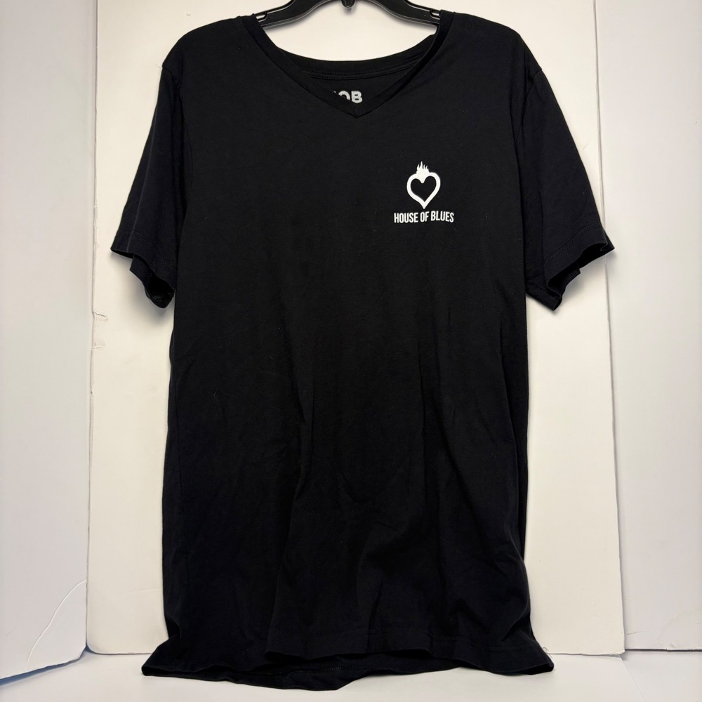 House of Blues The Blues Brothers Mission From God V-Neck‎ Graphic T-Shirt Black